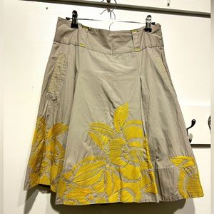 Floreat embroidered a-line skirt with pockets